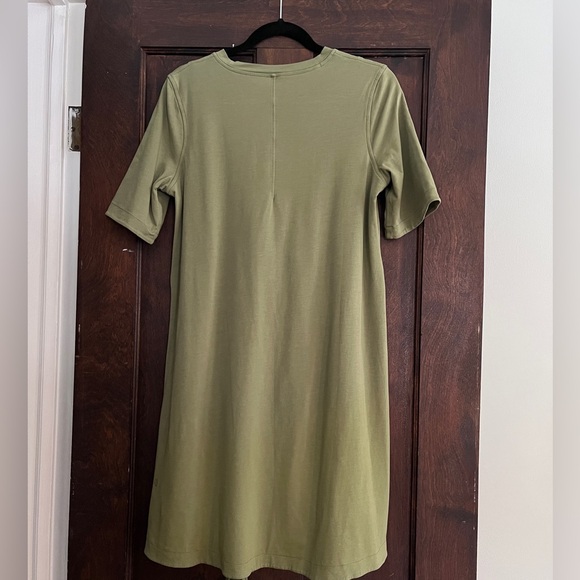 Lululemon Cotton Wrap-Front T-Shirt Dress, Size 8 - Picture 4 of 6